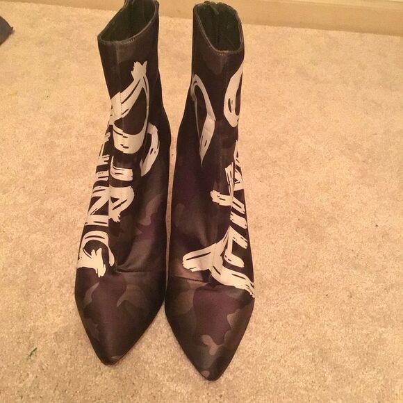 ALDO Limited edition Oceani Camo Do Ya Thing Ankle Boot Bootie - Picture 4 of 7